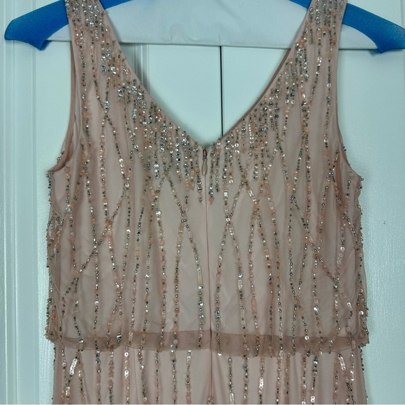 BHLDN ADRIANNA PAPELL BROOKLYN DRESS BLUSH SIZE 2 - Picture 10 of 16